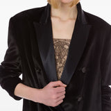 Blazer doppiiopetto in nero Alberta Ferretti - donna 