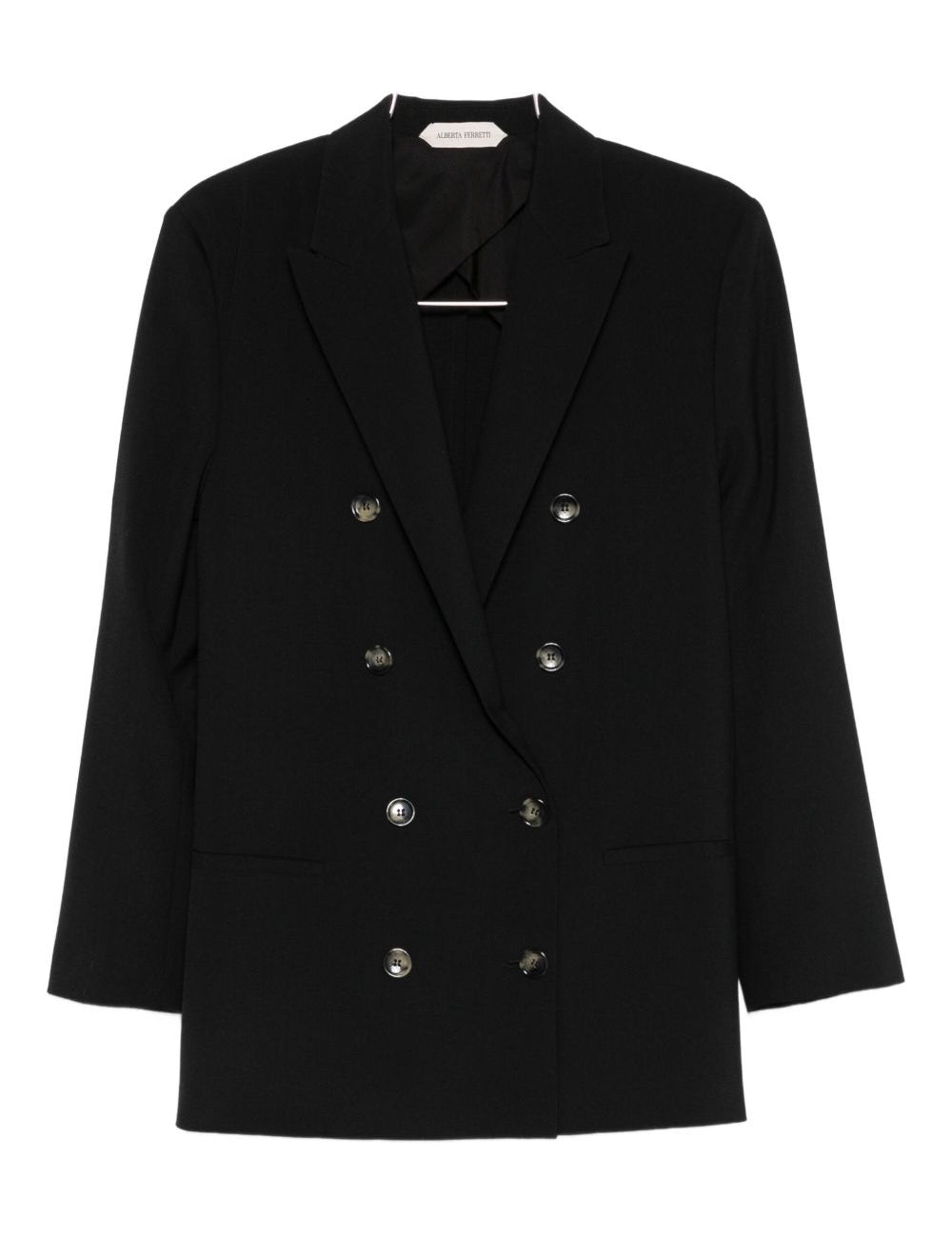 Blazer doppiopetto in nero Alberta Ferretti - donna 