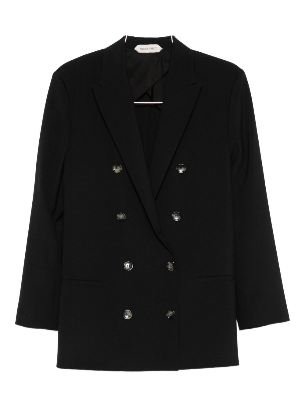 Blazer doppiopetto in nero Alberta Ferretti - donna 