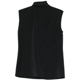 Top con dettaglio a foulard in nero Alberta ferretti - donna 