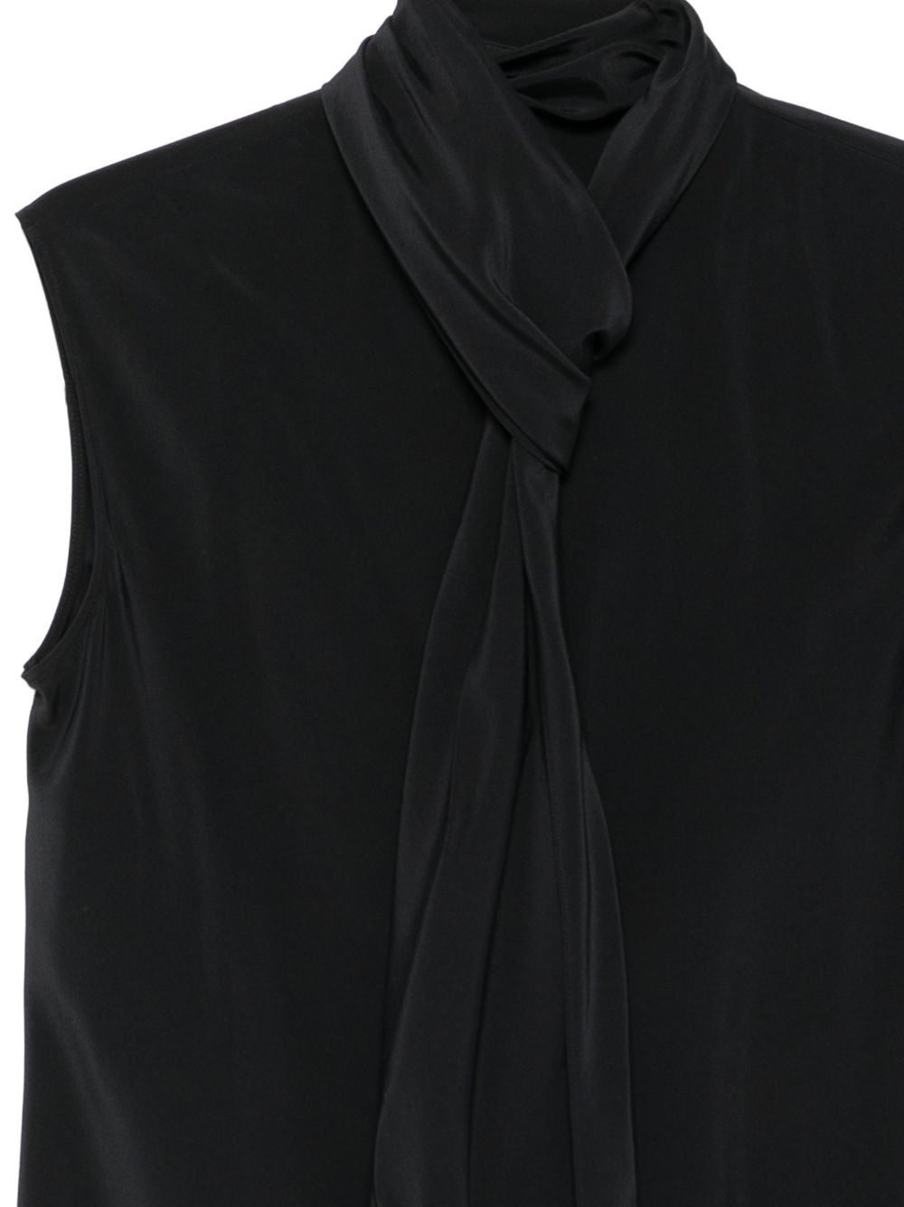 Top con dettaglio a foulard in nero Alberta ferretti - donna 