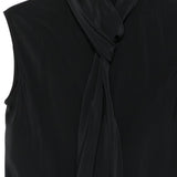 Top con dettaglio a foulard in nero Alberta ferretti - donna 