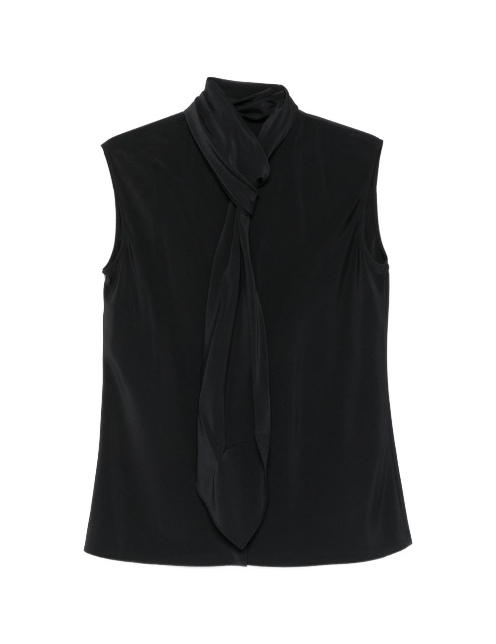 Top con dettaglio a foulard in nero Alberta ferretti - donna 