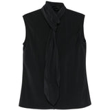 Top con dettaglio a foulard in nero Alberta ferretti - donna 