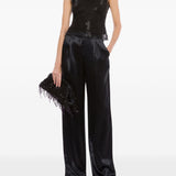Canotta a rete in nero Alberta Ferretti - donna 