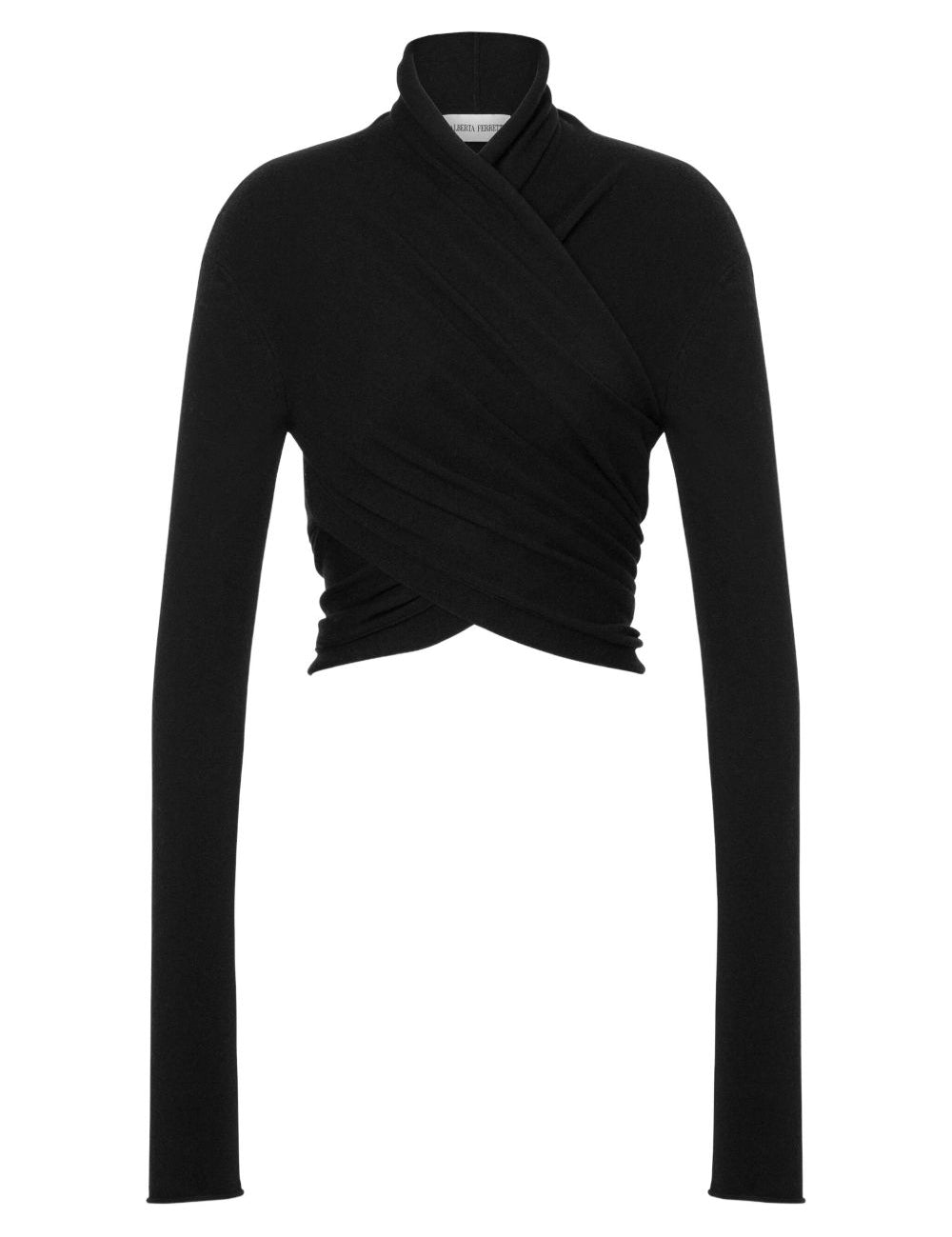 Maglia incrociata in nero Alberta Ferretti - donna 