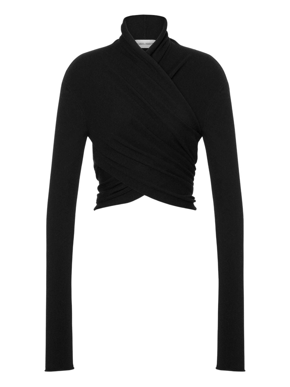 Maglia incrociata in nero Alberta Ferretti - donna 