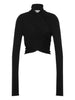 Maglia incrociata in nero Alberta Ferretti - donna