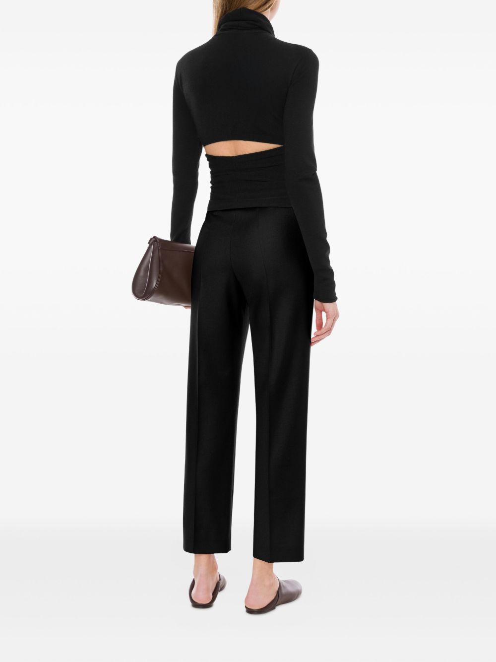 Maglia incrociata in nero Alberta Ferretti - donna 