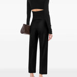 Maglia incrociata in nero Alberta Ferretti - donna 
