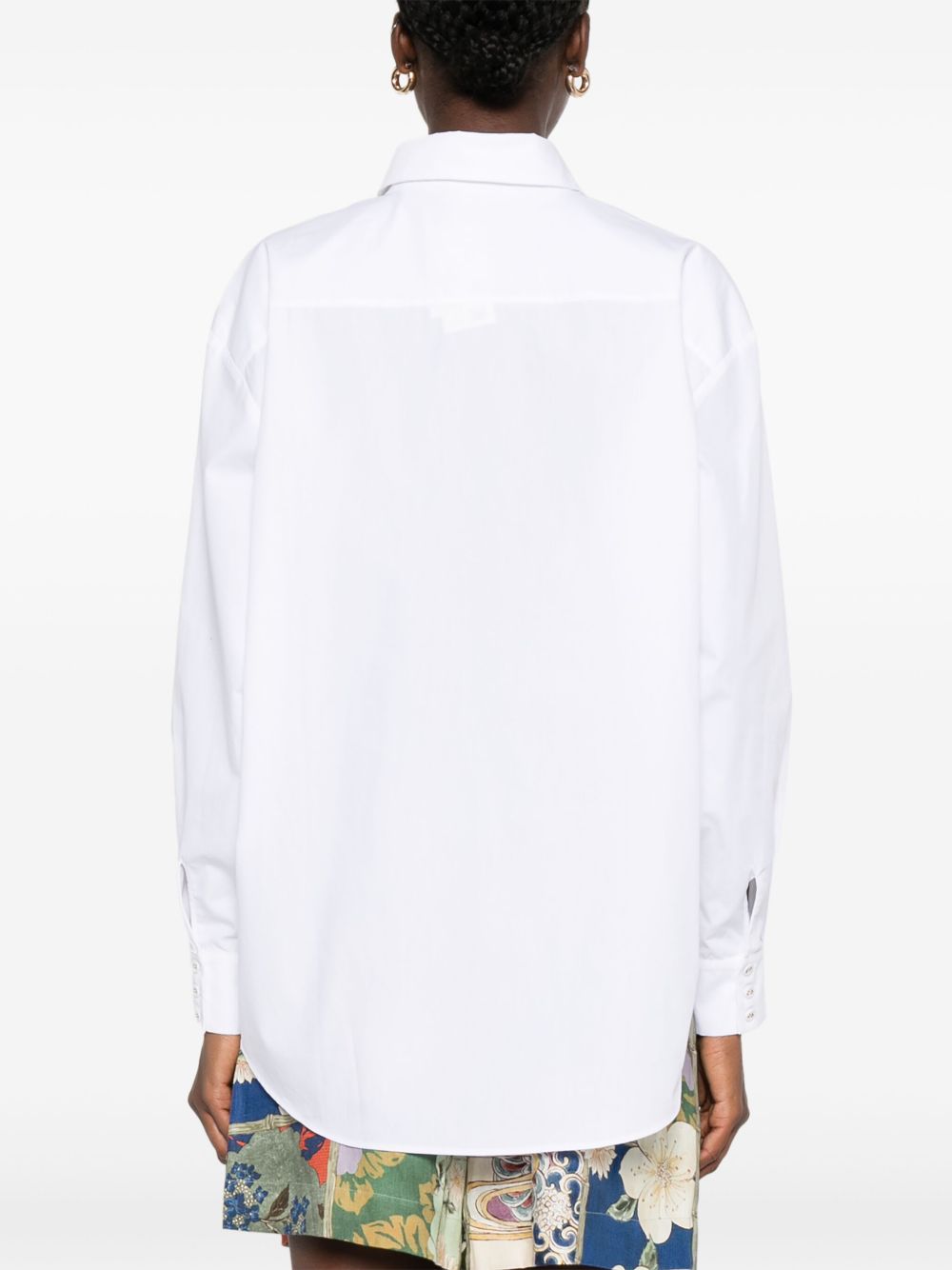 Camicia in cotone con ricami in bianco Alemais - donna 