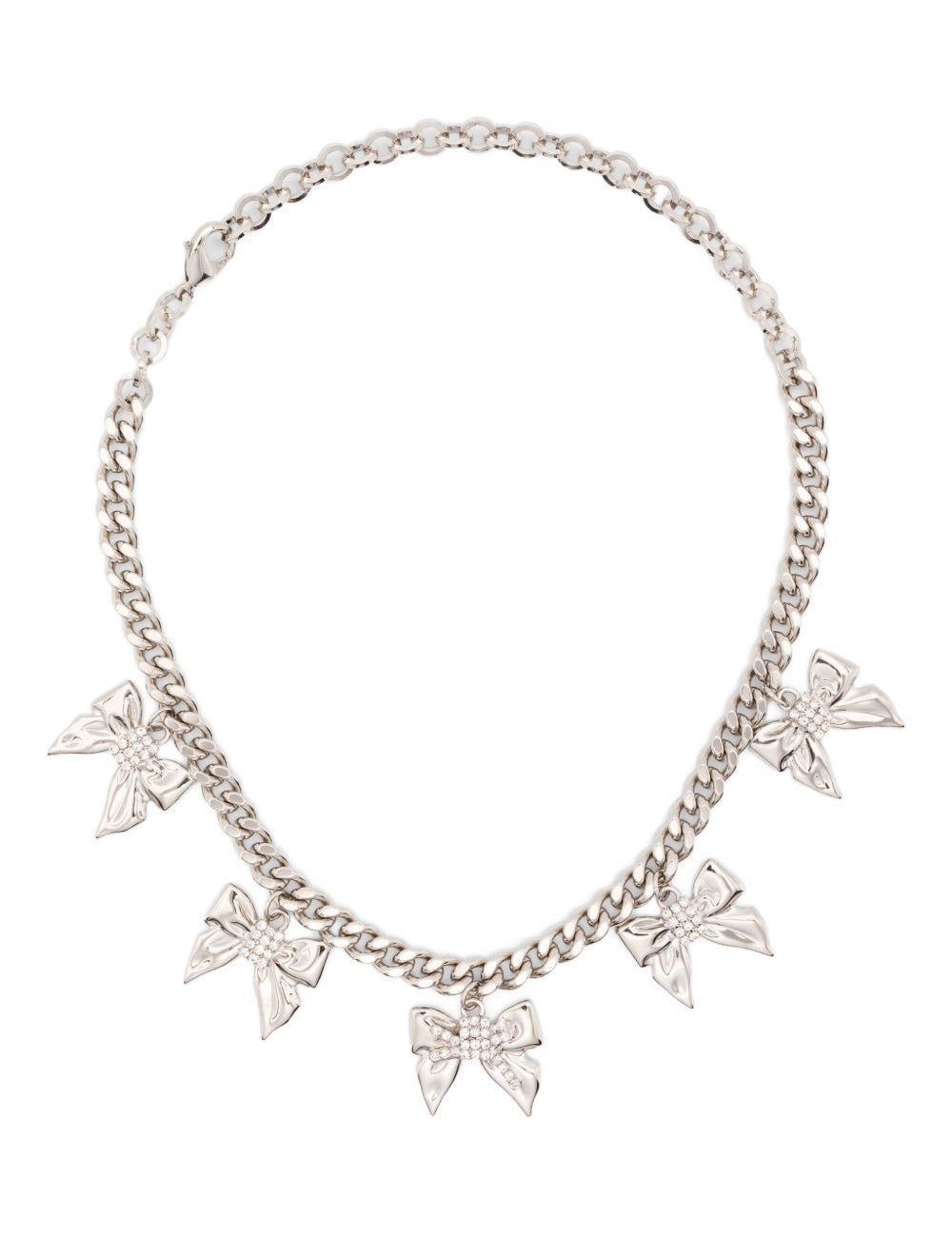 Choker a catena con fiocchi in argento Alessandra rich - donna 