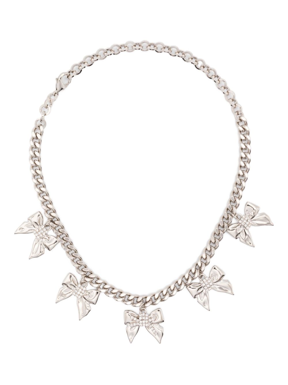 Choker a catena con fiocchi in argento Alessandra rich - donna 