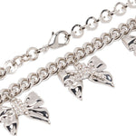 Choker a catena con fiocchi in argento Alessandra rich - donna 
