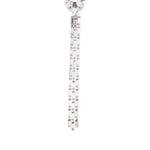 Orecchini lunghi in cristallo con frange in argento Alessandra rich - donna 