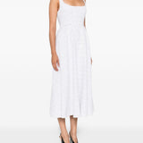 Abito smanicato a righe in bianco Alessandra Rich - donna 