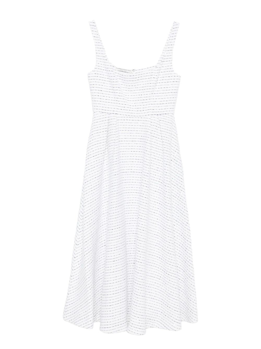 Abito smanicato a righe in bianco Alessandra Rich - donna 