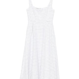 Abito smanicato a righe in bianco Alessandra Rich - donna 