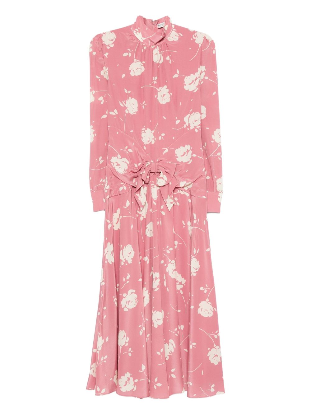 Abito con cintura e stampa  in rosa Alessandra Rich - donna 