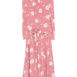 Abito con cintura e stampa  in rosa Alessandra Rich - donna 