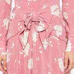 Abito con cintura e stampa  in rosa Alessandra Rich - donna 