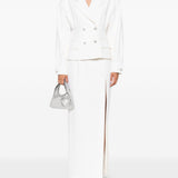 Giacca doppiopetto con decorazione in bianco Alessandra Rich - donna 