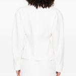 Giacca doppiopetto con decorazione in bianco Alessandra Rich - donna 