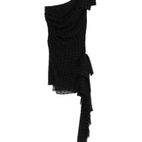 Abito a pois in nero Alessandra Rich - donna 