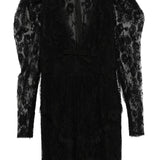 Mini abito in pizzo in nero  Alessandra rich - donna 