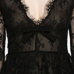 Mini abito in pizzo in nero  Alessandra rich - donna 