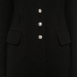 Cappotto con bottoni gioiello in nero Alessandra Rich - donna 