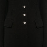 Cappotto con bottoni gioiello in nero Alessandra Rich - donna 