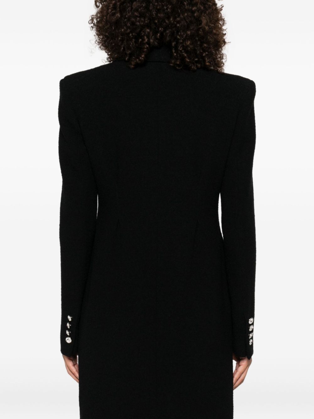 Cappotto con bottoni gioiello in nero Alessandra Rich - donna 