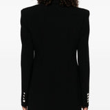Cappotto con bottoni gioiello in nero Alessandra Rich - donna 