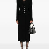 Cappotto con bottoni gioiello in nero Alessandra Rich - donna 
