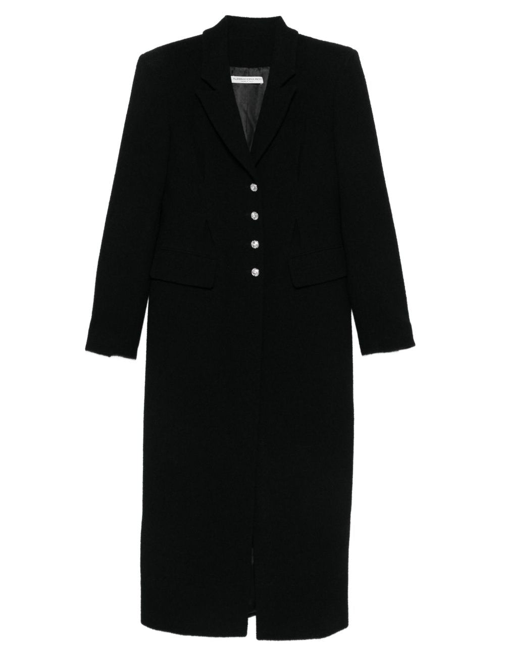 Cappotto con bottoni gioiello in nero Alessandra Rich - donna 