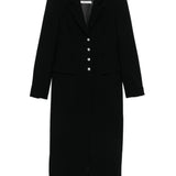 Cappotto con bottoni gioiello in nero Alessandra Rich - donna 