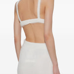 Top con ricamo in mohair  in bianco Alessandra rich - donna 
