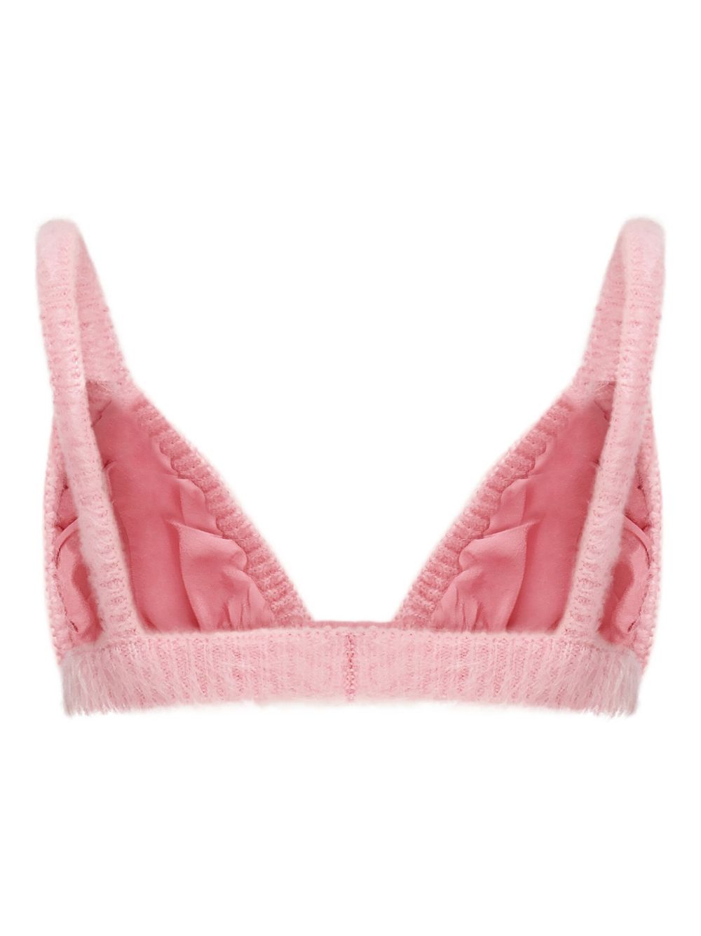 Top con ricamo in mohair in rosa Alessandra Rich - donna 