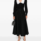 Gonna plissettata con paillettes in nero Alessandra Rich - donna 