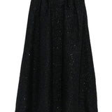 Gonna plissettata con paillettes in nero Alessandra Rich - donna 