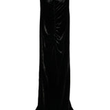 Abito da sera in velluto con fiocco in nero Alessandra Rich - donna 