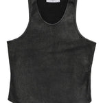 Canotta a costine in nero Alexander wang - donna 