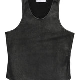 Canotta a costine in nero Alexander wang - donna 