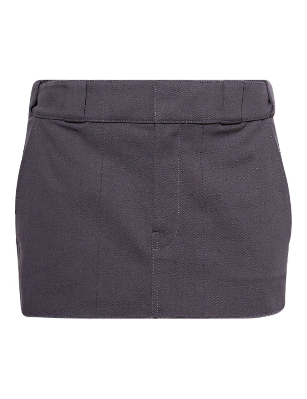 Minigonna con cintura in grigio Alexander Wang - donna 
