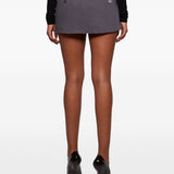Minigonna con cintura in grigio Alexander Wang - donna 