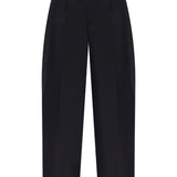 Pantaloni sartoriali a vita media in nero Alexander wang - donna 