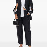 Pantaloni sartoriali a vita media in nero Alexander wang - donna 