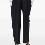 Pantaloni sartoriali a vita media in nero Alexander wang - donna 