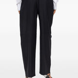 Pantaloni sartoriali a vita media in nero Alexander wang - donna 